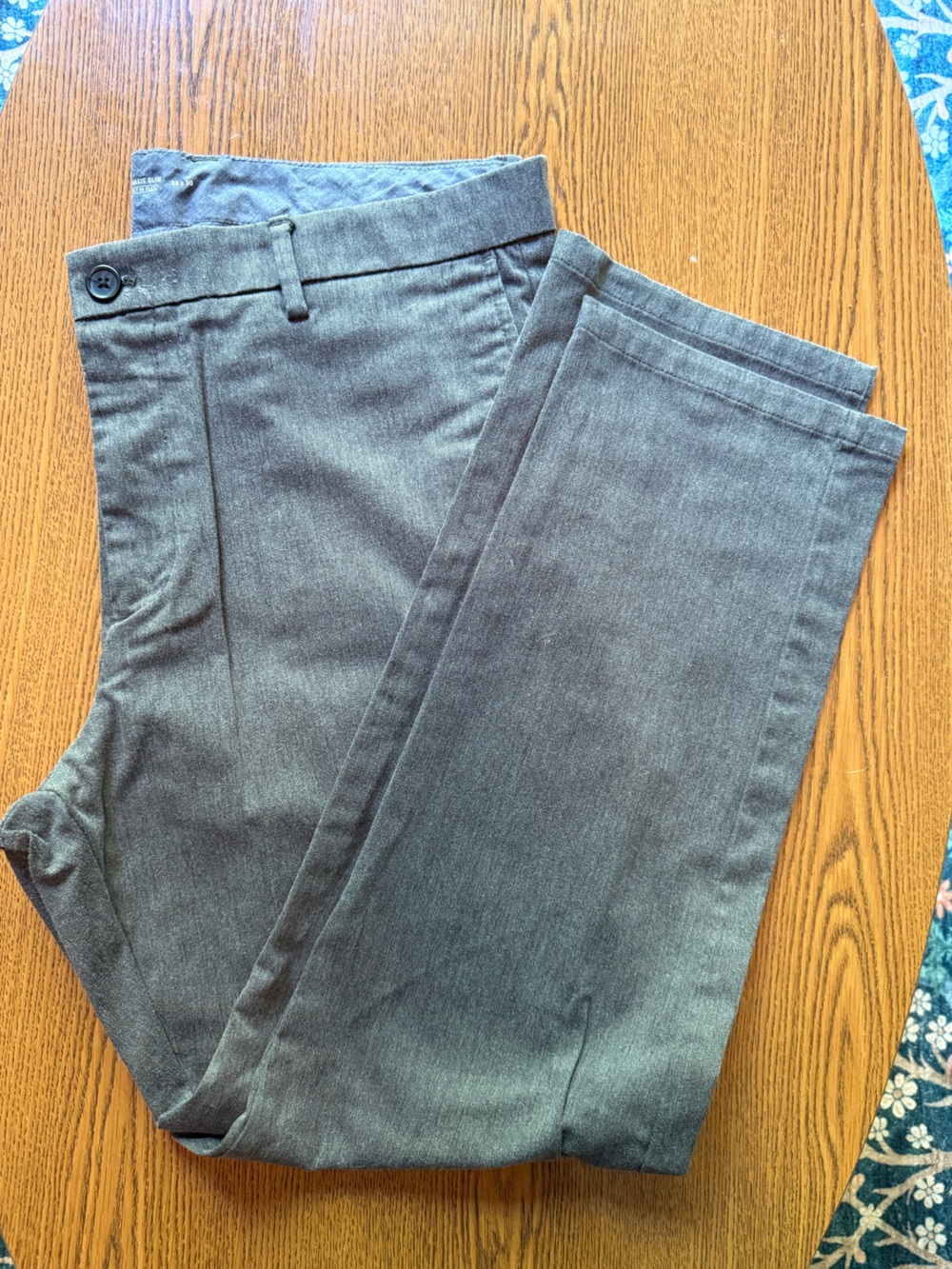 Men's Classic Gray Dress Pants 38x30